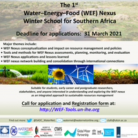 1st WEF Nexus Winter School for Southern Africa