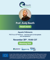 AquaticPollutants PHD Forum – 5th Webinar