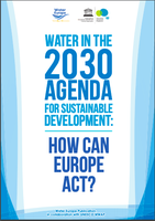 Water in the 2030 agenda for Sustainable Development: How can Europe act?
