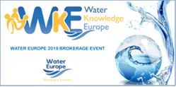 Water Knowledge Europe 2019  30 – 31 October 2019 – Brussels, Belgium