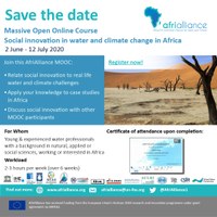 AfriAlliance MOOC on Social Innovation in Water and Climate Change in Africa