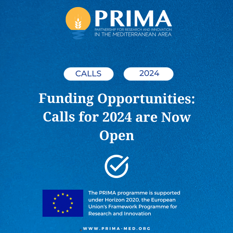 PRIMA 2024 Funding Calls: Integrating WEFE Nexus for Mediterranean Sustainability